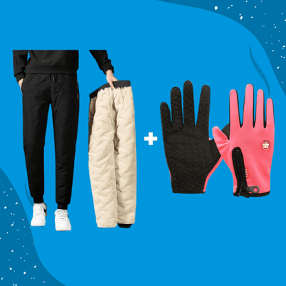 ThermoPants™ Kälteschutz Set - Thermo Hose + Handschuh