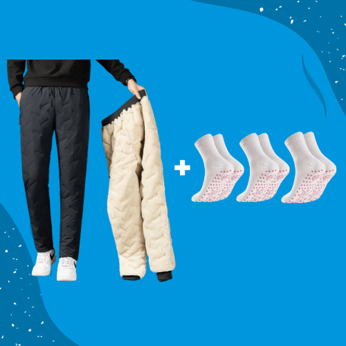 ThermoPants™ Heiz Duo Set - Thermo Hose + Socken