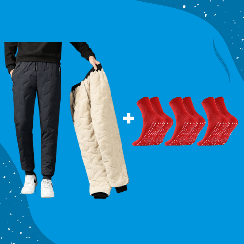 ThermoPants™ Heiz Duo Set - Thermo Hose + Socken