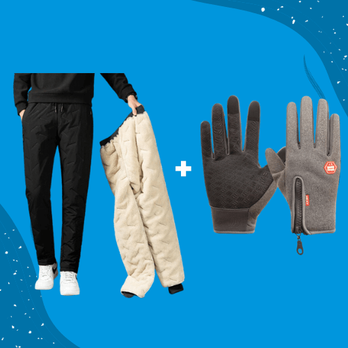 ThermoPants™ Kälteschutz Set - Thermo Hose + Handschuh