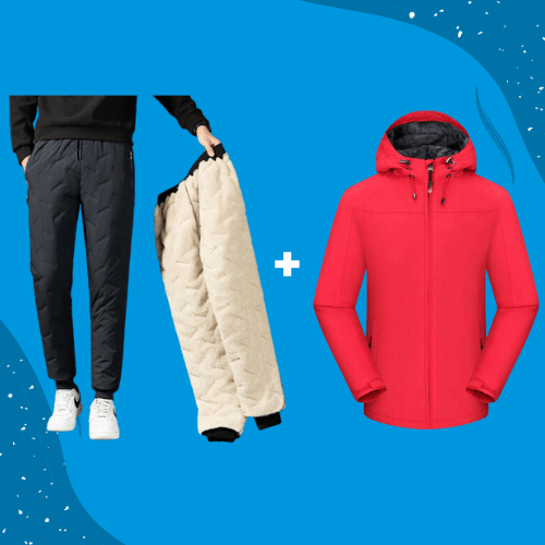 ThermoPants™ Winterschutz Set - Thermo Hose + Jacke