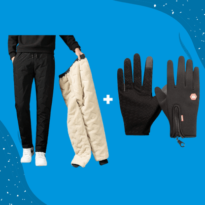 ThermoPants™ Kälteschutz Set - Thermo Hose + Handschuh