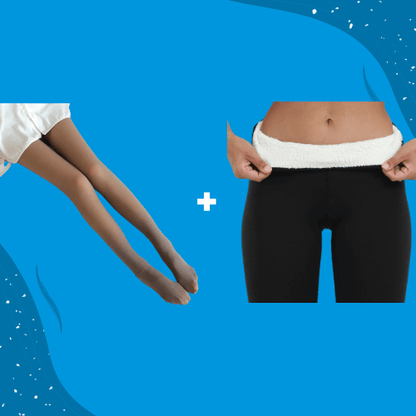 ThermoPants™ Glamour Wärme Set - Thermo Strumpfhose + Leggings
