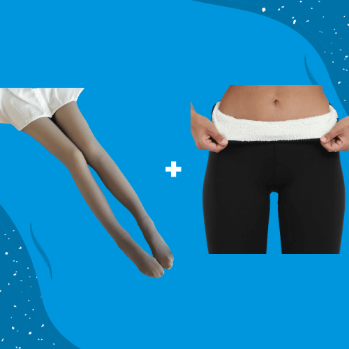ThermoPants™ Glamour Wärme Set - Thermo Strumpfhose + Leggings