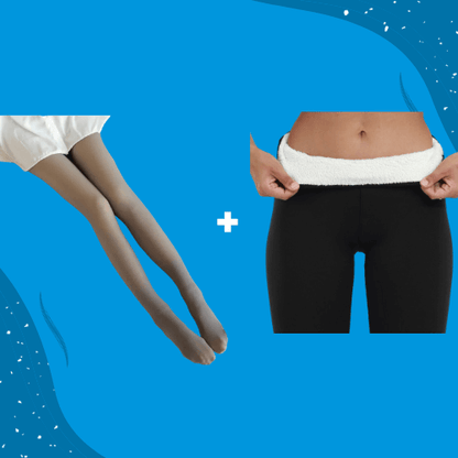ThermoPants™ Glamour Wärme Set - Thermo Strumpfhose + Leggings