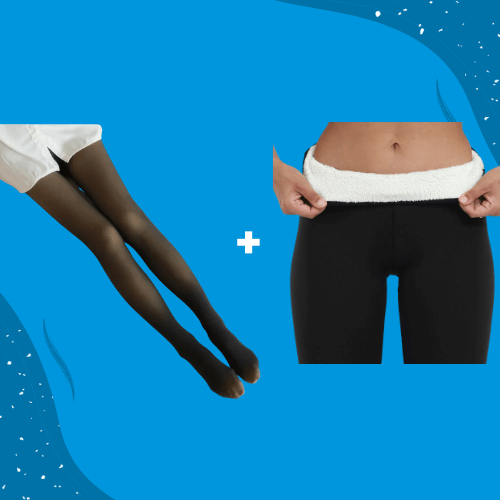 ThermoPants™ Glamour Wärme Set - Thermo Strumpfhose + Leggings