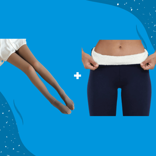 ThermoPants™ Glamour Wärme Set - Thermo Strumpfhose + Leggings