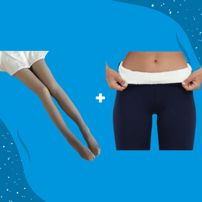 ThermoPants™ Glamour Wärme Set - Thermo Strumpfhose + Leggings