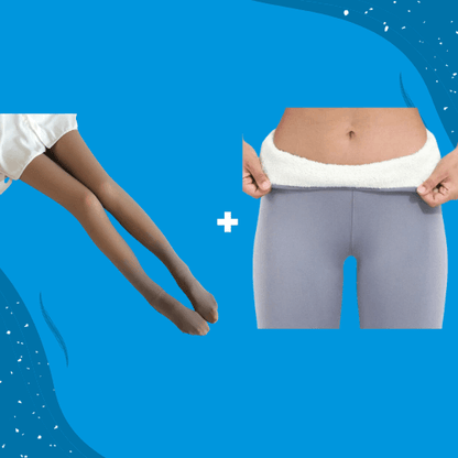 ThermoPants™ Glamour Wärme Set - Thermo Strumpfhose + Leggings