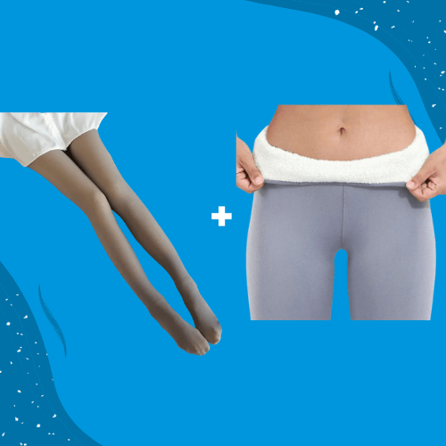 ThermoPants™ Glamour Wärme Set - Thermo Strumpfhose + Leggings