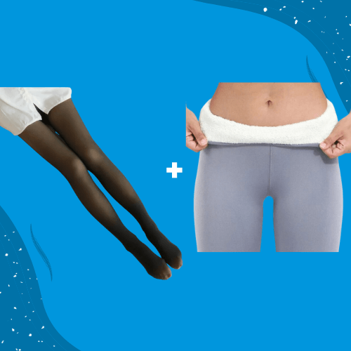 ThermoPants™ Glamour Wärme Set - Thermo Strumpfhose + Leggings