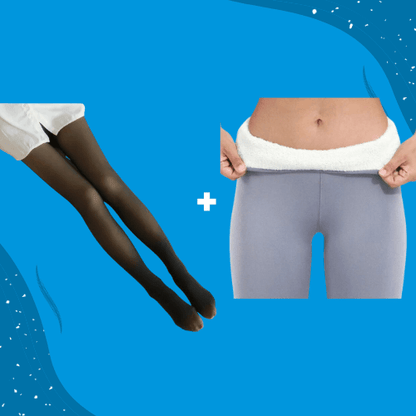 ThermoPants™ Glamour Wärme Set - Thermo Strumpfhose + Leggings